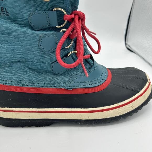 Sorel Winter Carnival Snow Boots Women’s 8 Blue Pink Waterproof Insulated - Picture 13 of 16